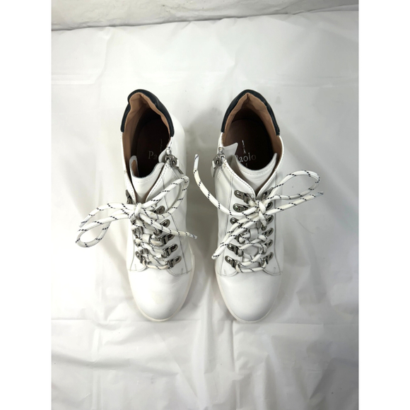Linea Paolo FINA Ankle Booties wedge sneaker 8.5 M white - Picture 9 of 16